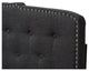 Lucy Modern Dark Gray Fabric King Size Headboard