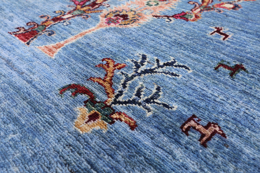 Handmade Persian Gabbeh Tribal Rug 8' 1" X 11' 2" Q7431