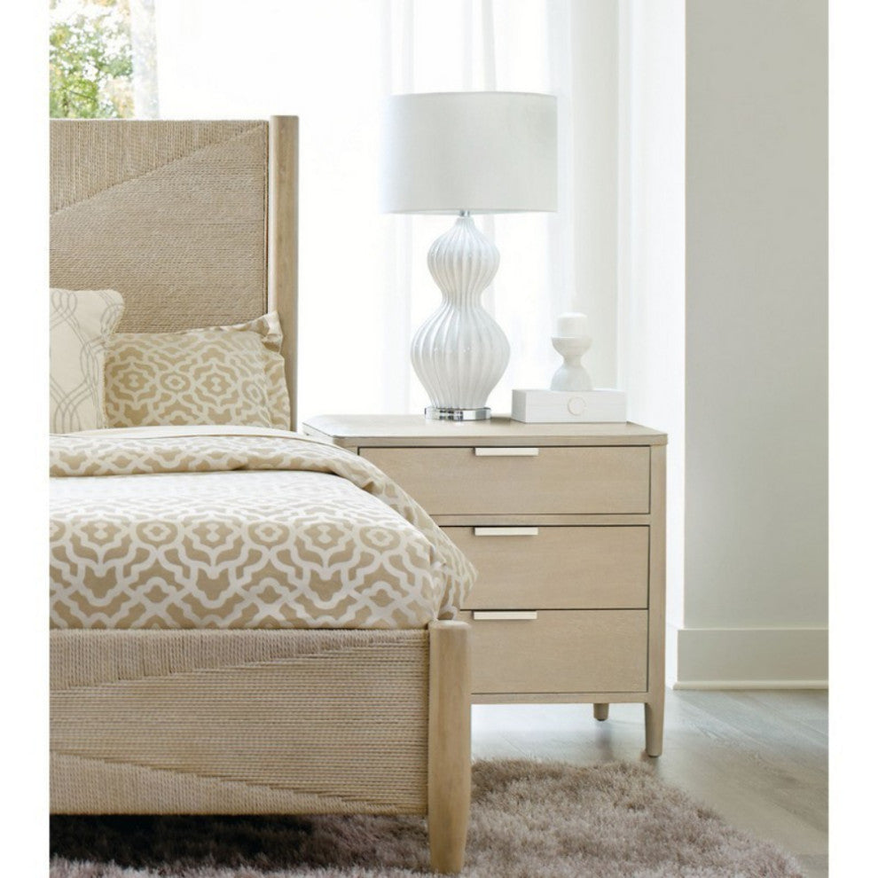 Pearl 3-drawer Nightstand With USB port