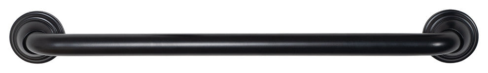 Utopia Alley Decorative Shower Safety Grab Bar, 24", Black