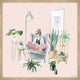 "Indoor Plants Sanctuary" Framed Painting Print, 24x24