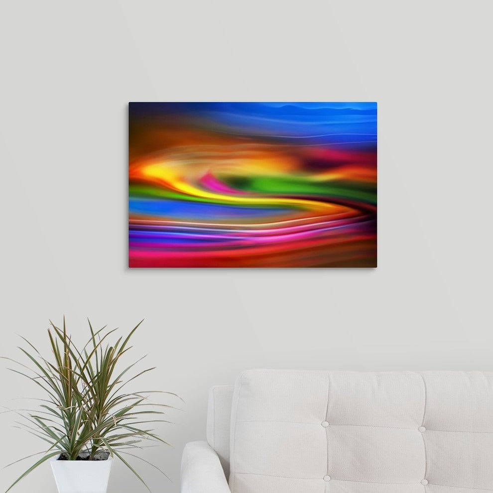 "The Long Road to the Sea" Wrapped Canvas Art Print, 24"x16"x1.5"