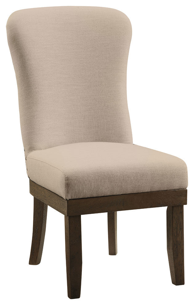 Acme Furniture ACME Landon Side Chair (Set-2), Gray Linen