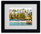 'Virgin Islands 8' Matted Framed Canvas Art by CATeyes