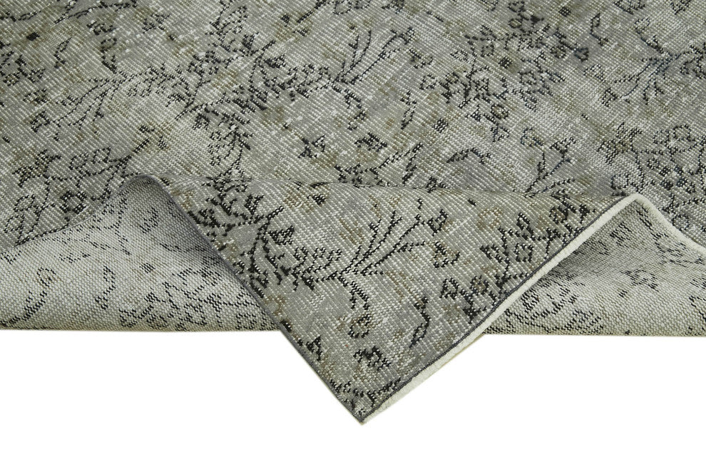Rug N Carpet - Handmade Turkish 6' 4'' x 9' 2'' Wool Over-dyed Rug