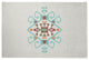 Southwest Medallion Spring Chenille Rug, Light Blue, 2'x3'