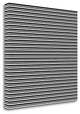 "Bw Stripes" By Linda Woods, Giclee Print on Gallery Wrap Canvas, Ready to Hang