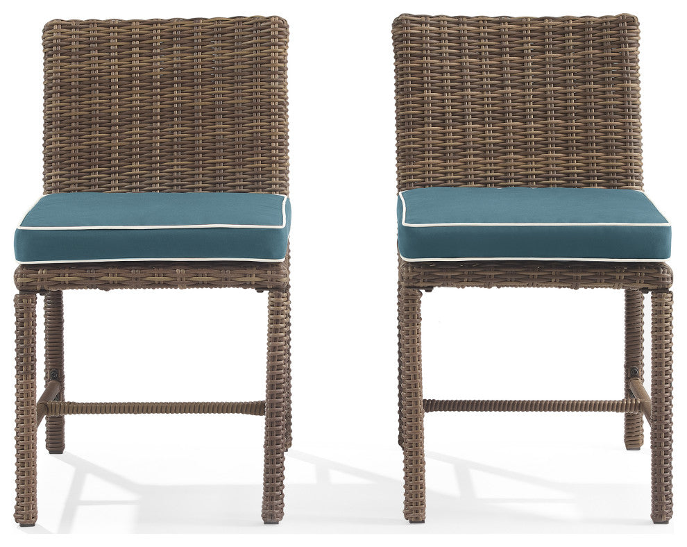 Bradenton 2Pc Wicker Outdoor Dining Chair Set