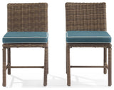 Bradenton 2Pc Wicker Outdoor Dining Chair Set