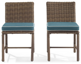 Bradenton 2Pc Wicker Outdoor Dining Chair Set