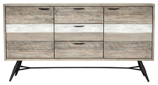 Bridges Sideboard Buffet Cabinet, Two Tone Acacia Wood