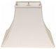 12" White Premium Square Bell Slanted No Slub Lampshade