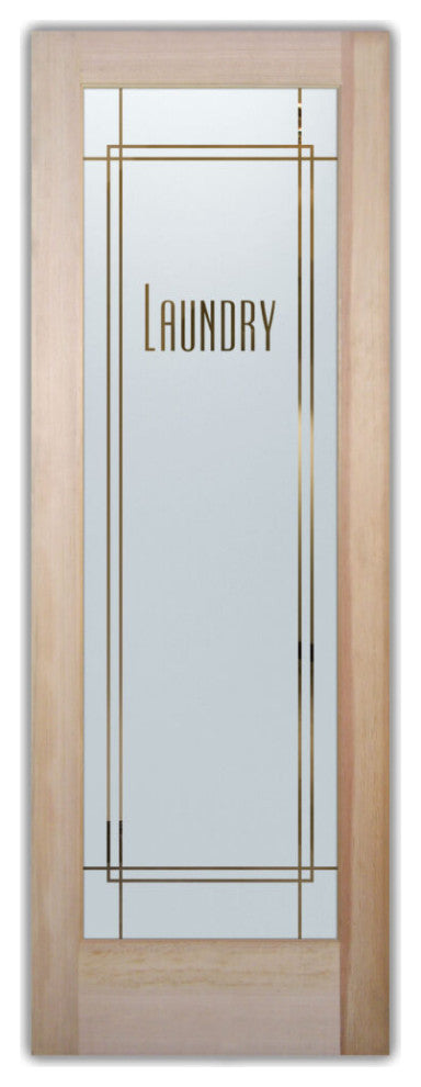 Laundry Door - Ultra Laundry - Primed - 30" x 84" - Knob on Left - Pull Open