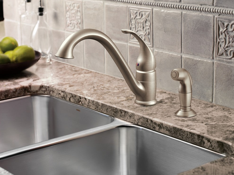 Moen Camerist 1-Handle Low Arc Kitchen Faucet, Spot Resist Stainless