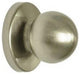Nuk3y 1.25" Bi Fold Knob With Back Plate, Set of 4, Satin Nickel