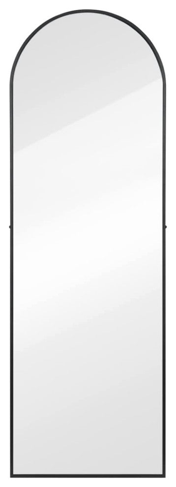 22x65" Large Arched-Top Framed Freestanding Full Length Mirror