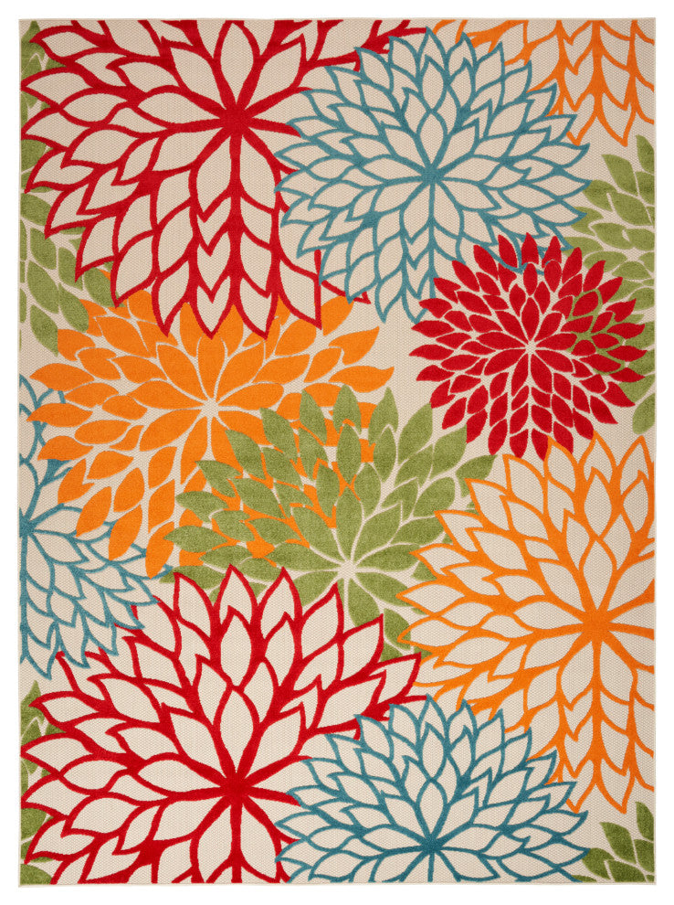 Nourison Aloha 9' x 12' Green Tropical Area Rug