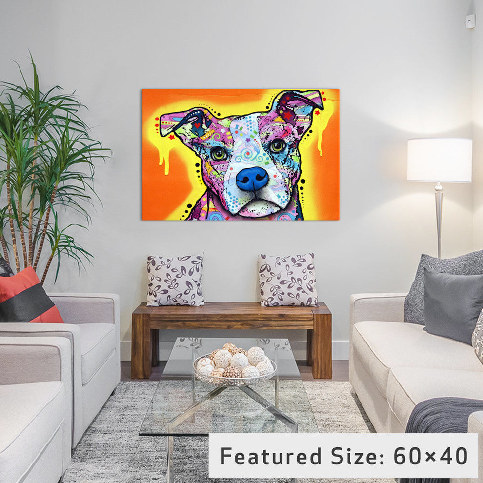 "Serious Pit" Wrapped Canvas Art Print, 26x18x1.5