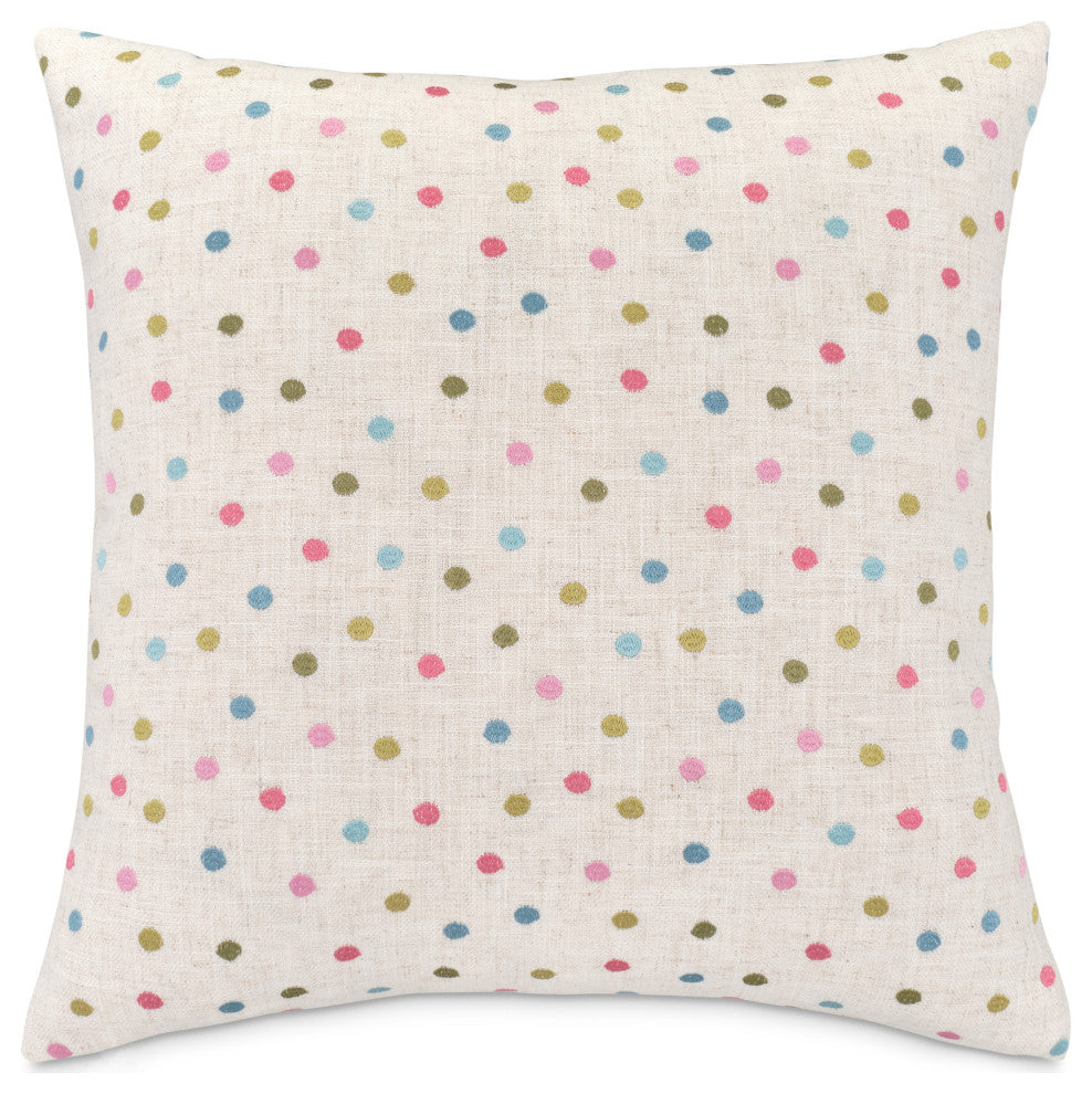 Boho 22" Square Pillow, Set of 2, Confetti