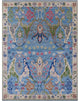 9' 2" X 12' 1" Hand-Knotted Turkish Oushak Wool Rug - Q15612