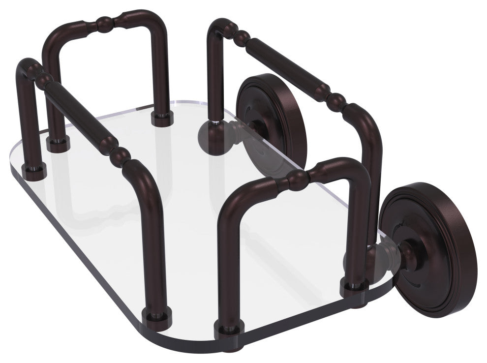 Prestige Wall Mounted Guest Towel Holder, Antique Bronze