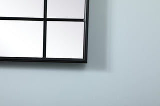 French Panel Full Length Mirror 30x70", Black