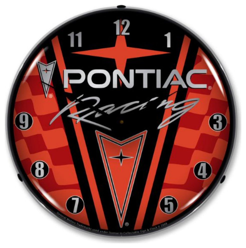 GM710095 Pontiac Racing Clock