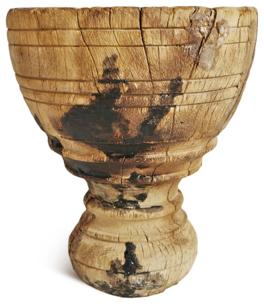 Consigned Old Wood India Mortar Cup 2