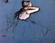 Edgar Degas Seated Dancer in Profile, 20"x25" Gallery Wrapped Canvas Print