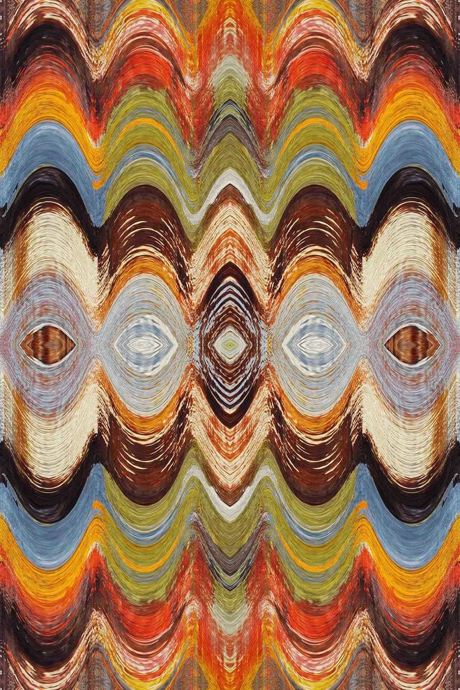 "Wavy Blends V" Painting Print on Canvas by Irena Orlov