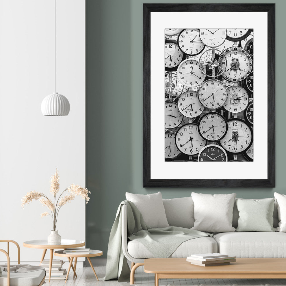 "What time is it?" Matted and Framed, 52" X 36"