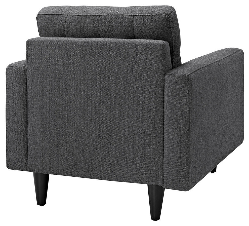 Modern Contemporary Living Room Armchair Set of 2 Gray