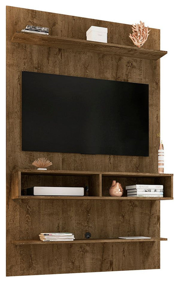 Libra Long Floating 45.35 Entertainment Center in Rustic Brown