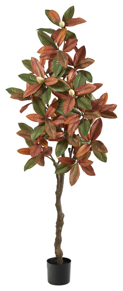 6' Fall Magnolia Artificial Tree