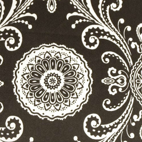 Pillow Decor - Filigree Black 17 x 17 Throw Pillow