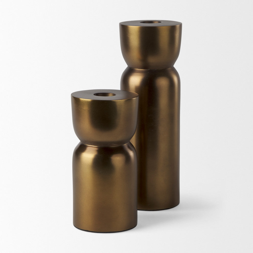 Malta Aluminum Candle Holder Small