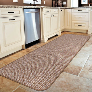 Skid-Resistant Carpet Runner Praline Brown, 27"x8'