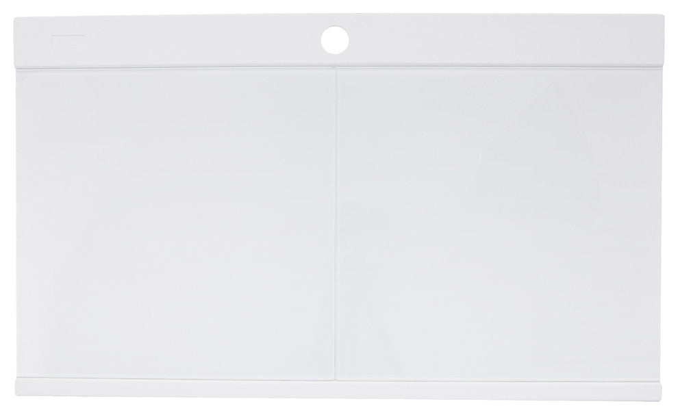 Nantucket Sinks Large Double Bowl Prep Station Topmount Granite Composite, White