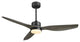 52'' 3 - Blade LED Propeller Ceiling Fan with Remote Control and Light Kit, Wood