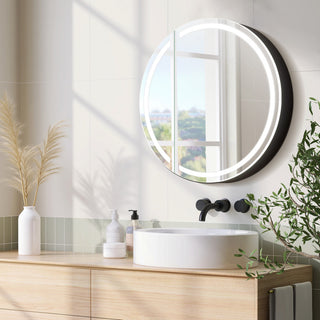 Radiant Frameless Surface-Mount LED Lighted Bathroom Medicine Cabinet, 24"