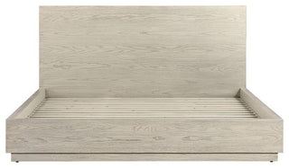 Armen Living Abbey King Modern Wood Platform Bed in Gray Oak