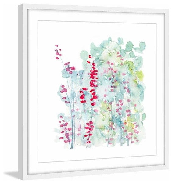 "Winter Berries" Framed Painting Print, 32"x32"