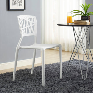 Astro Dining Side Chair, White