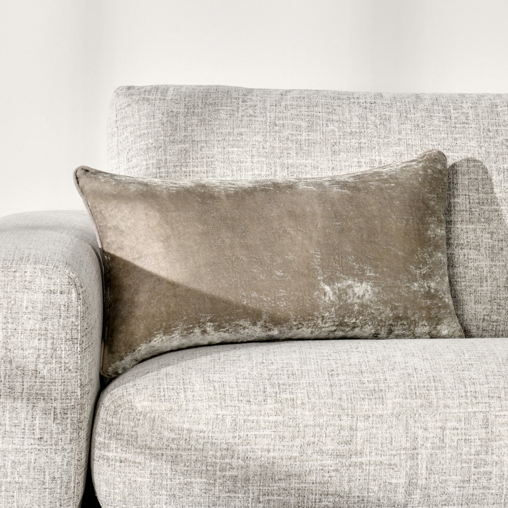Lexington Viscose Silk Blend Throw Pillow by Kosas Home, Natural, 14x26