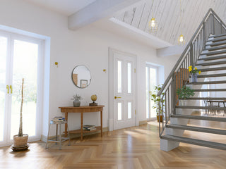 Round 24" Stainless Steel Framed Mirror, Black