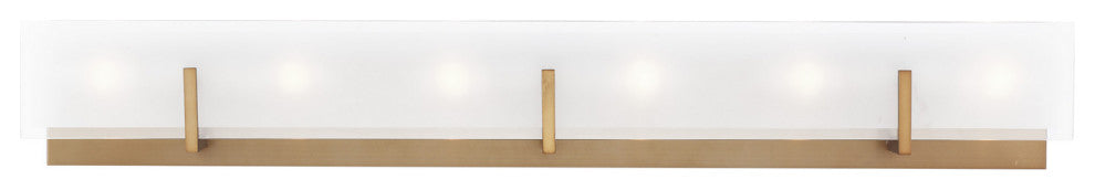 Syll 6-Light Wall / Bath, Satin Brass