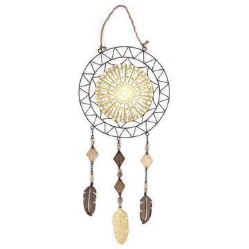 Sagebrook Home Multi Metal Dreamcatcher Wall Sculpture