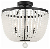 Crystorama Lighting Group 604_CEILING Rylee 4 Light 17"W - Matte Black with