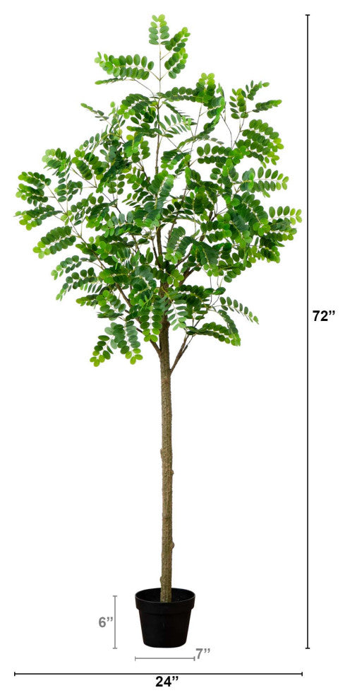 Artificial Greco Citrus Tree With Real Touch Leaves, 6'