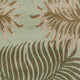 8' Aqua Blue Hand Tufted Tropical Leaves Indoor Runner Rug